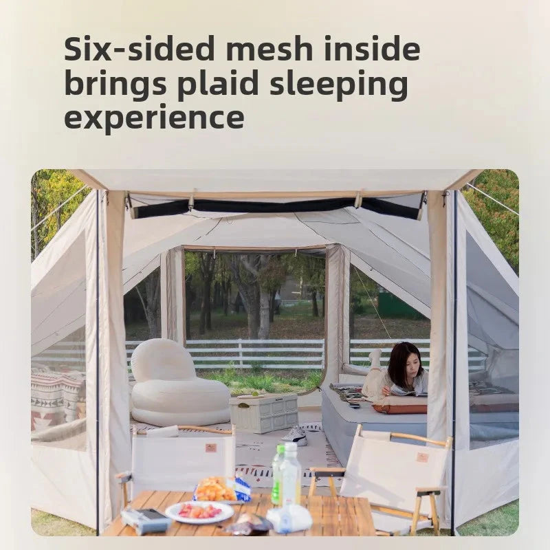 SHANYEU Thickened Portable Camping Aurora 16 Flat Fully GlowCart