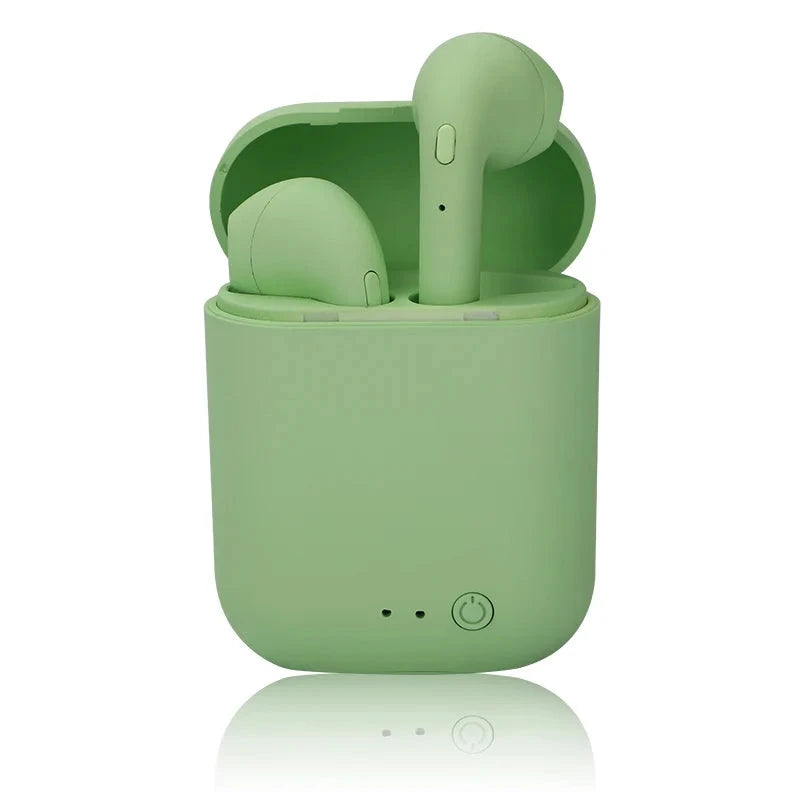 I12 Macaron Bluetooth Headset Matte Sports Binaural Wireless GlowCart