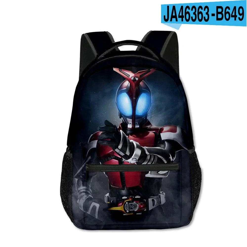 Cartoon Popular Funny Kamen Rider student Bookbag Notebook GlowCart