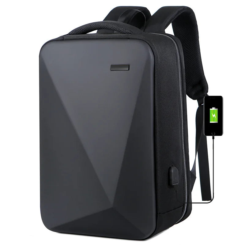 Usb Men's Business Password Double Shoulder Backpack Large