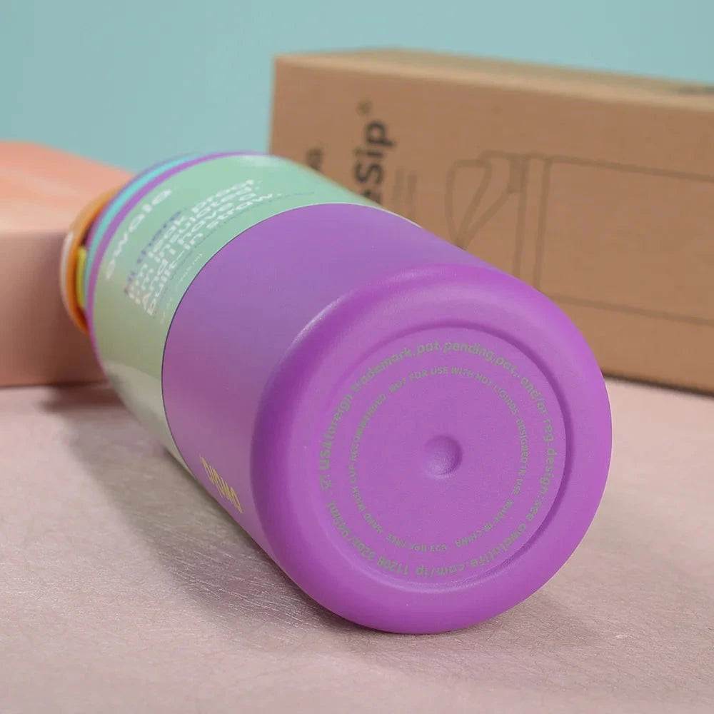 Owala Insulated Stainless Steel Water Bottle with Straw, GlowCart