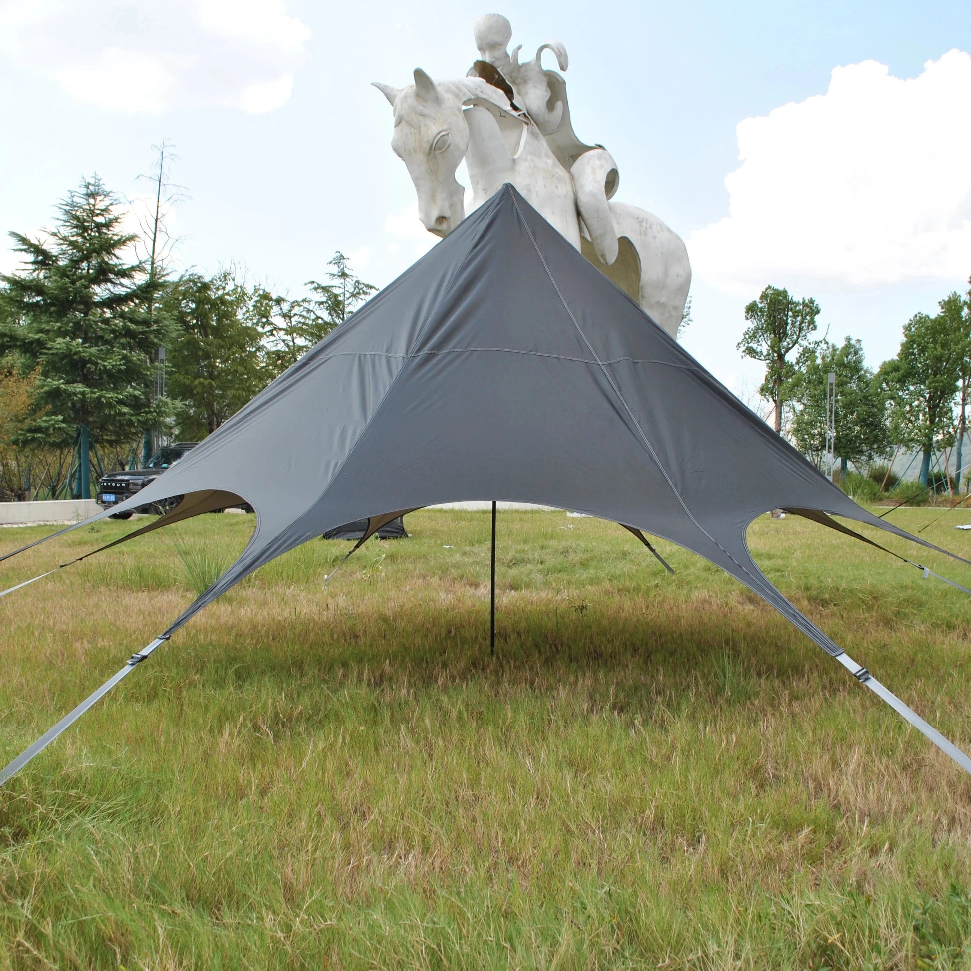 Beach Tent Sun Shelter 10x10FT Beach Shade Canopy, Beach GlowCart
