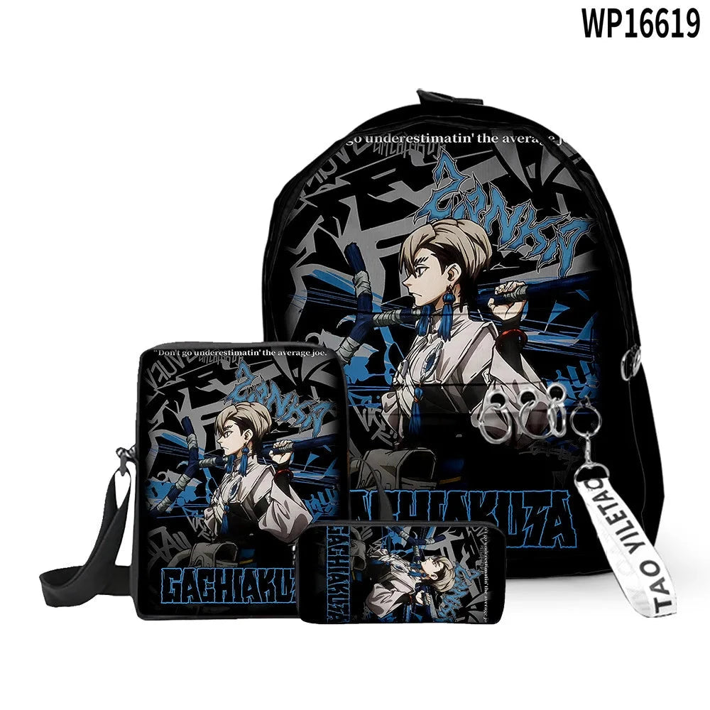 Cartoon Popular Gachiakuta 3D Print 3pcs/Set pupil School GlowCart