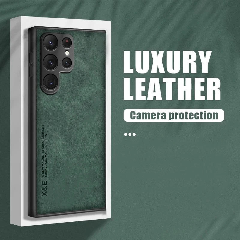 Sheepskin Magnetic Case For Samsung S25 S24 Ultra S22 Plus GlowCart