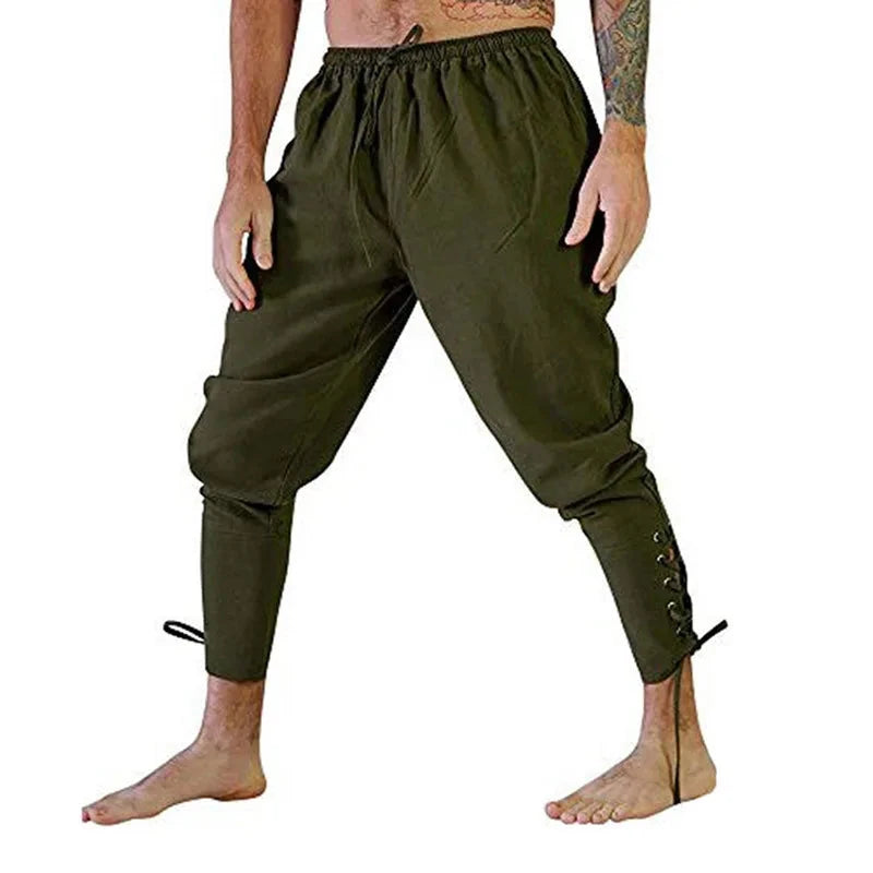 Pirate Pant Viking Costume for Men Renaissance Medieval GlowCart