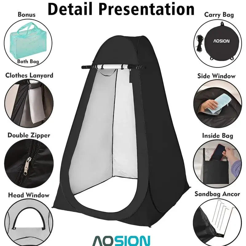 Pop-up Privacy Tents Shower Tents Camping & Hiking Shelters GlowCart