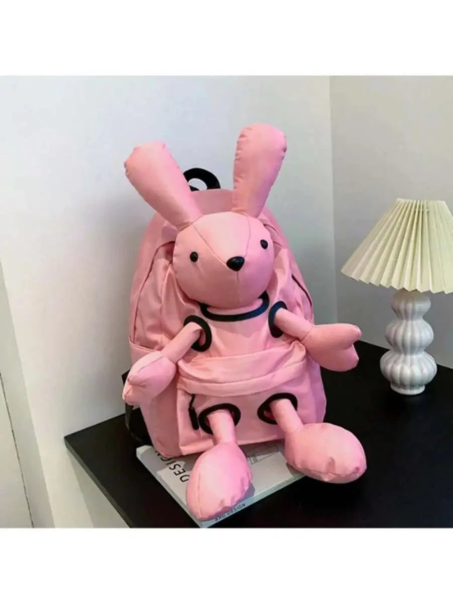 Cute Cartoon Rabbit Lightweight Foldable Backpack, Large GlowCart