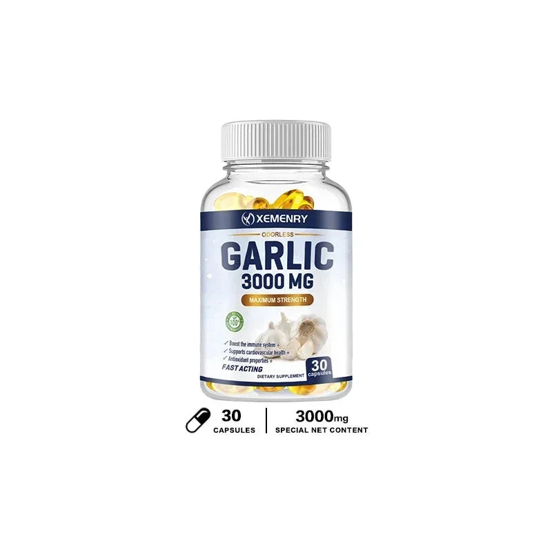 Garlic Supplement - Balances Cholesterol, Good for Heart GlowCart