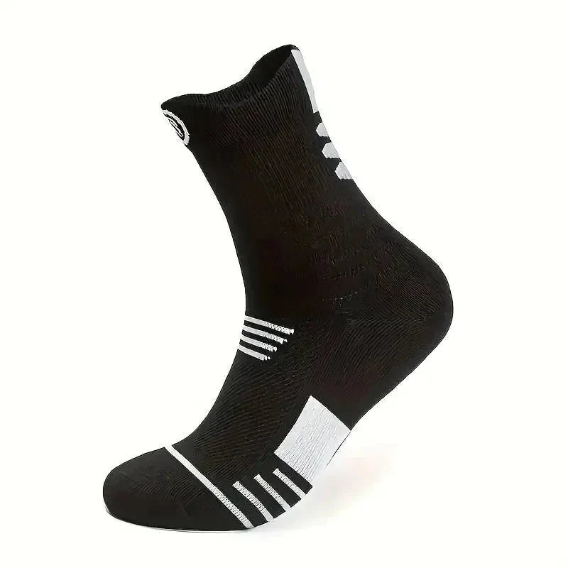 3 Pairs Men's Comfort Fit Cushion Performance Athletic Crew Socks For Outdoor Sports mens socks funny socks GlowCart