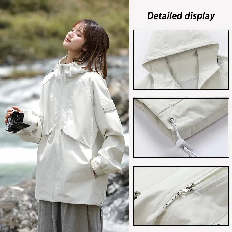 Women Spring Autumn Waterproof Hiking Jackets Men Outdoor GlowCart