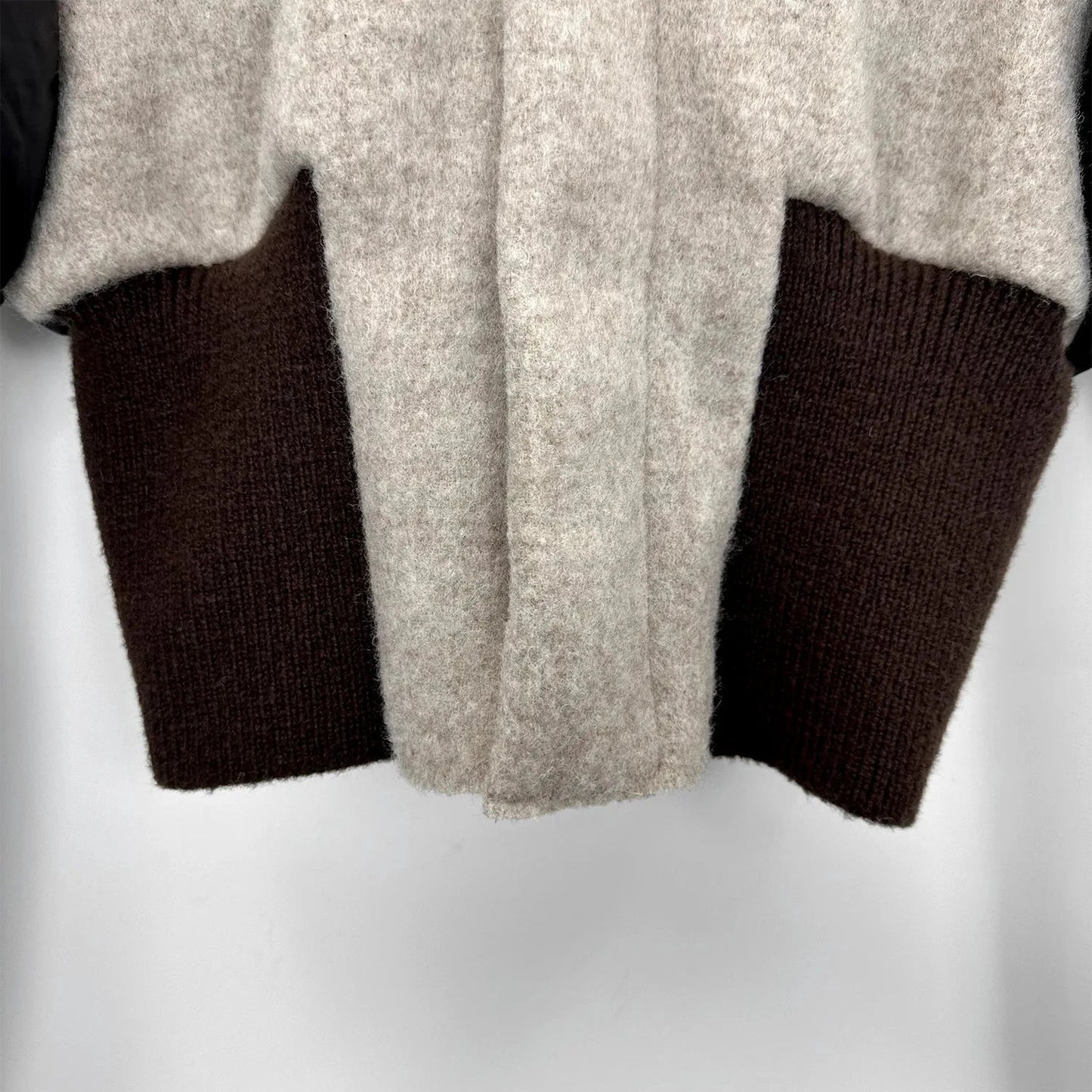 Short Knit Wool-Blend Down Jacket Elegant and Flattering Fit GlowCart