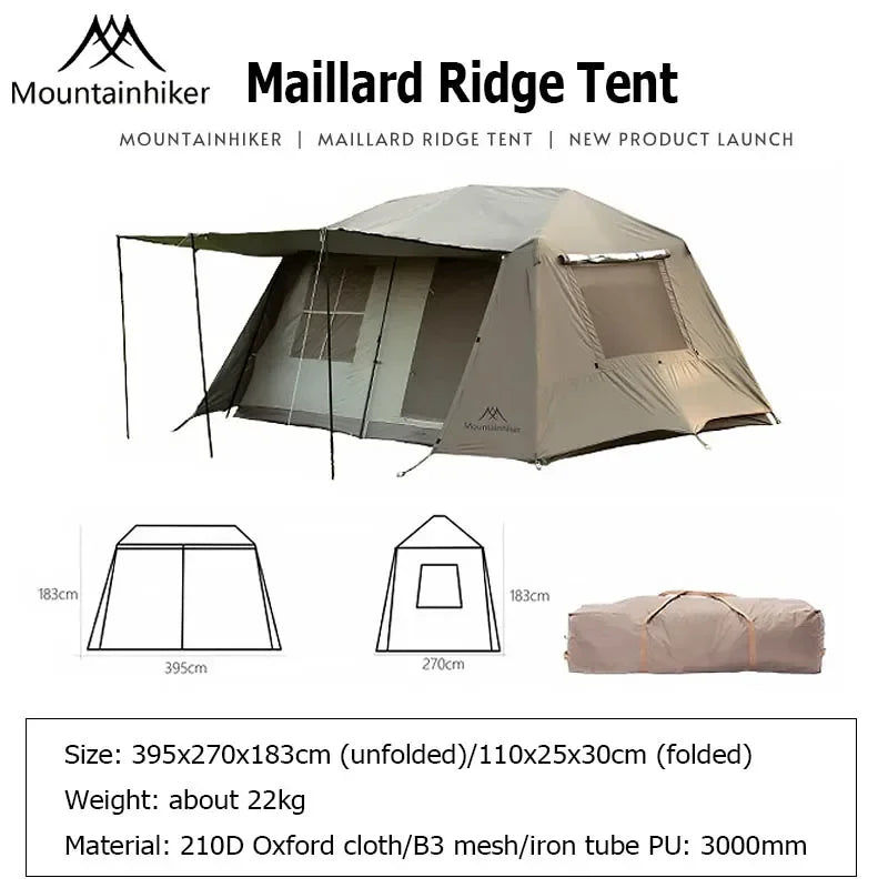 MOUNTAINHIKER One-button Tent Living Shell Shelter Ridge