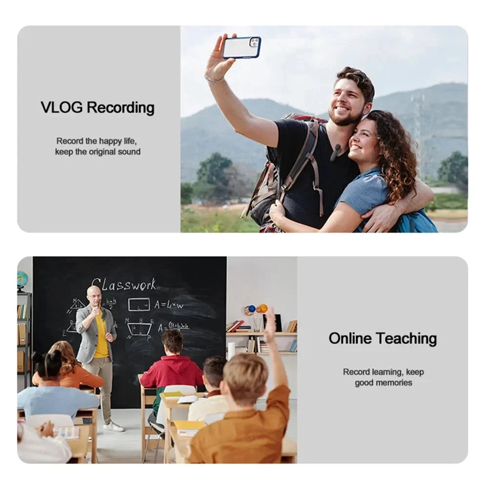 Microphone Wireless Lavalier Microphone for Live GlowCart