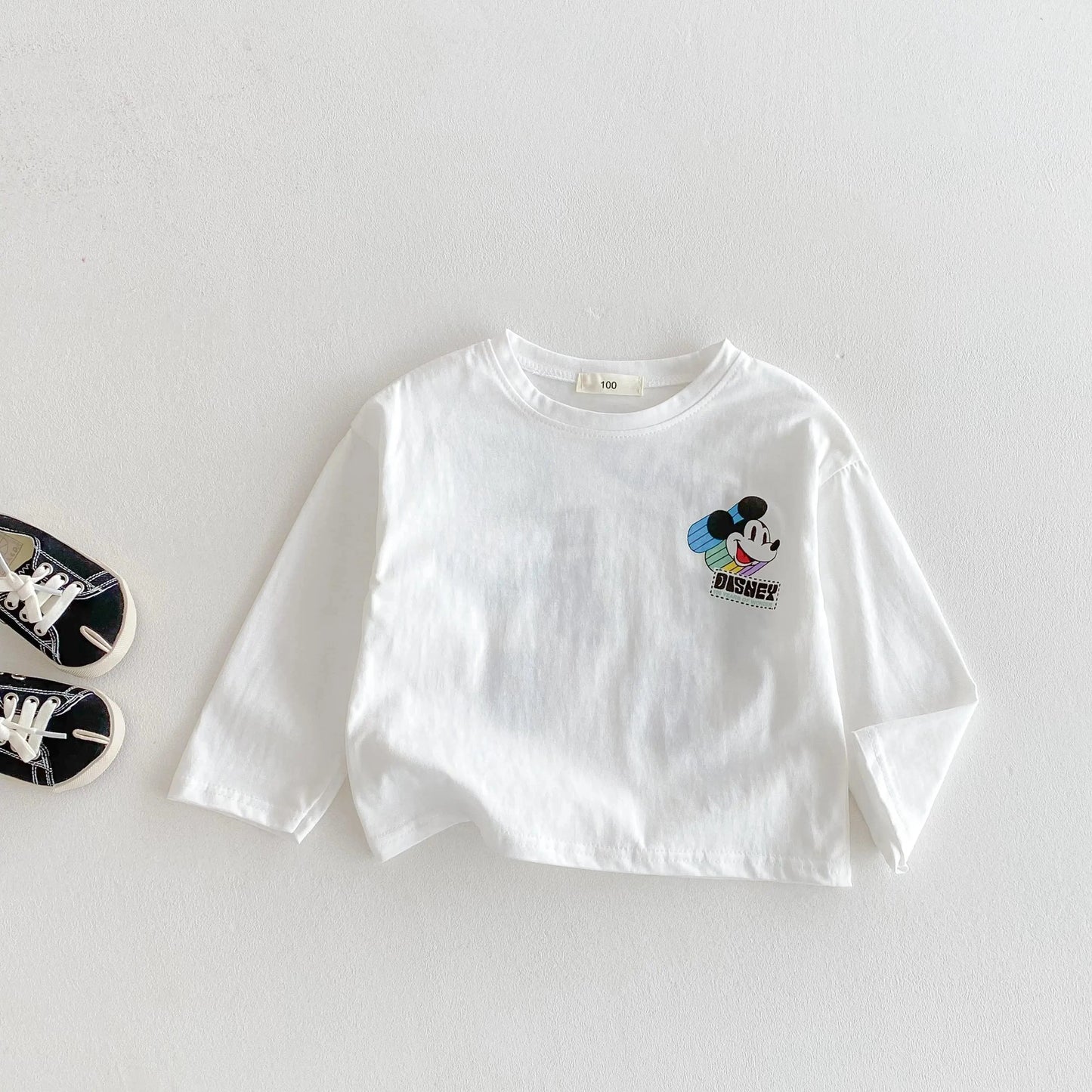 Autumn Boy Girl Baby O-neck Solid Bottoming Shirt Children Simple Casual Long Sleeves T-shirt Kid Cotton Tops Infant Unique Tees GlowCart