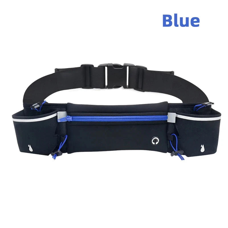 Marathon Trail Running Waist Pack For Phone Water Bottle Sports Fanny Pack Fitness Dual Pocket Running Belt Waist Bag Men Women GlowCart