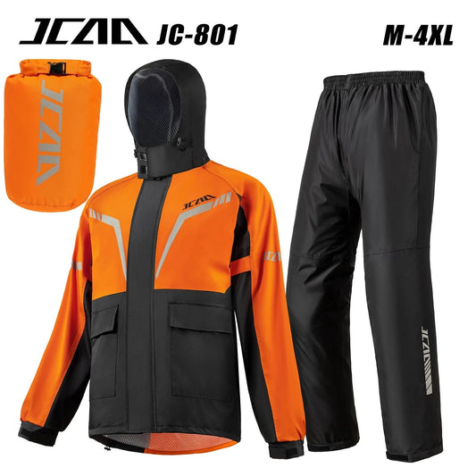 Men Women Motorcycle Raincoat Waterproof Motorbike Rain Coat GlowCart