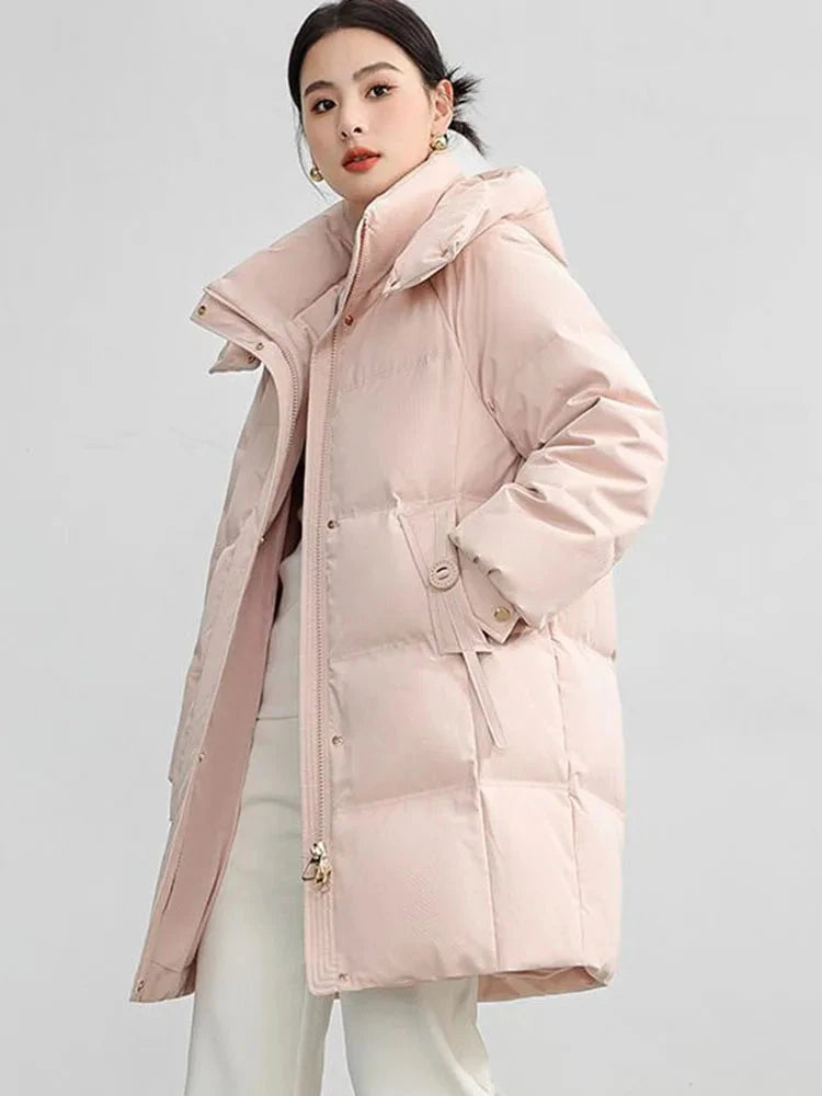Winter Warm Down Cotton Hooded Abrigos De Plumas Women GlowCart