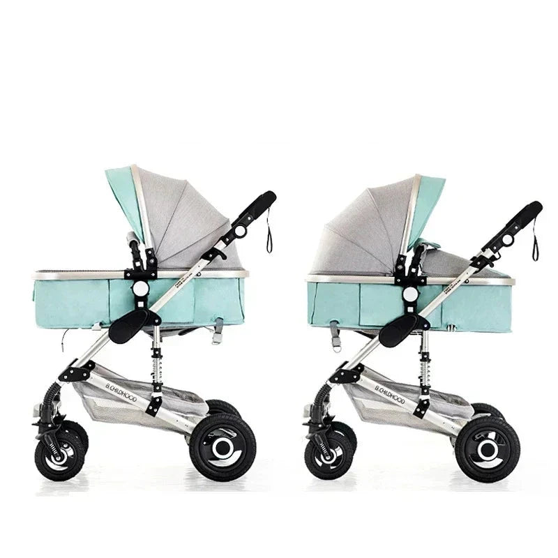 baby stroller 3in1 Luxury High Landscape baby pram portable baby pushchair multifunctional Newborn Carriage double faced GlowCart