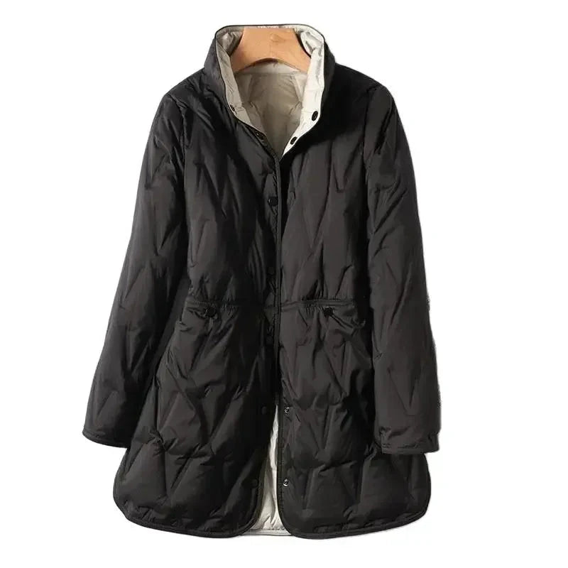 2024 New Arrivals Women Double Sided Thin Puffer Jacket GlowCart