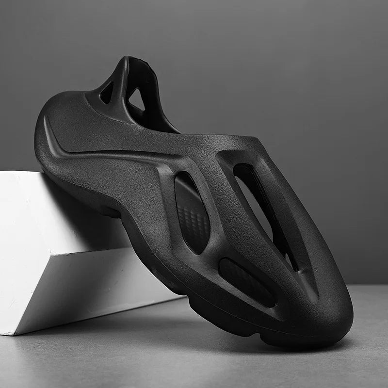 Men's and Women's Slippers Summer Beach Hole Shoes Outdoor Anti Slip Lace Up Dyeing Designer Personalized Hollow Shoes 2025 New GlowCart