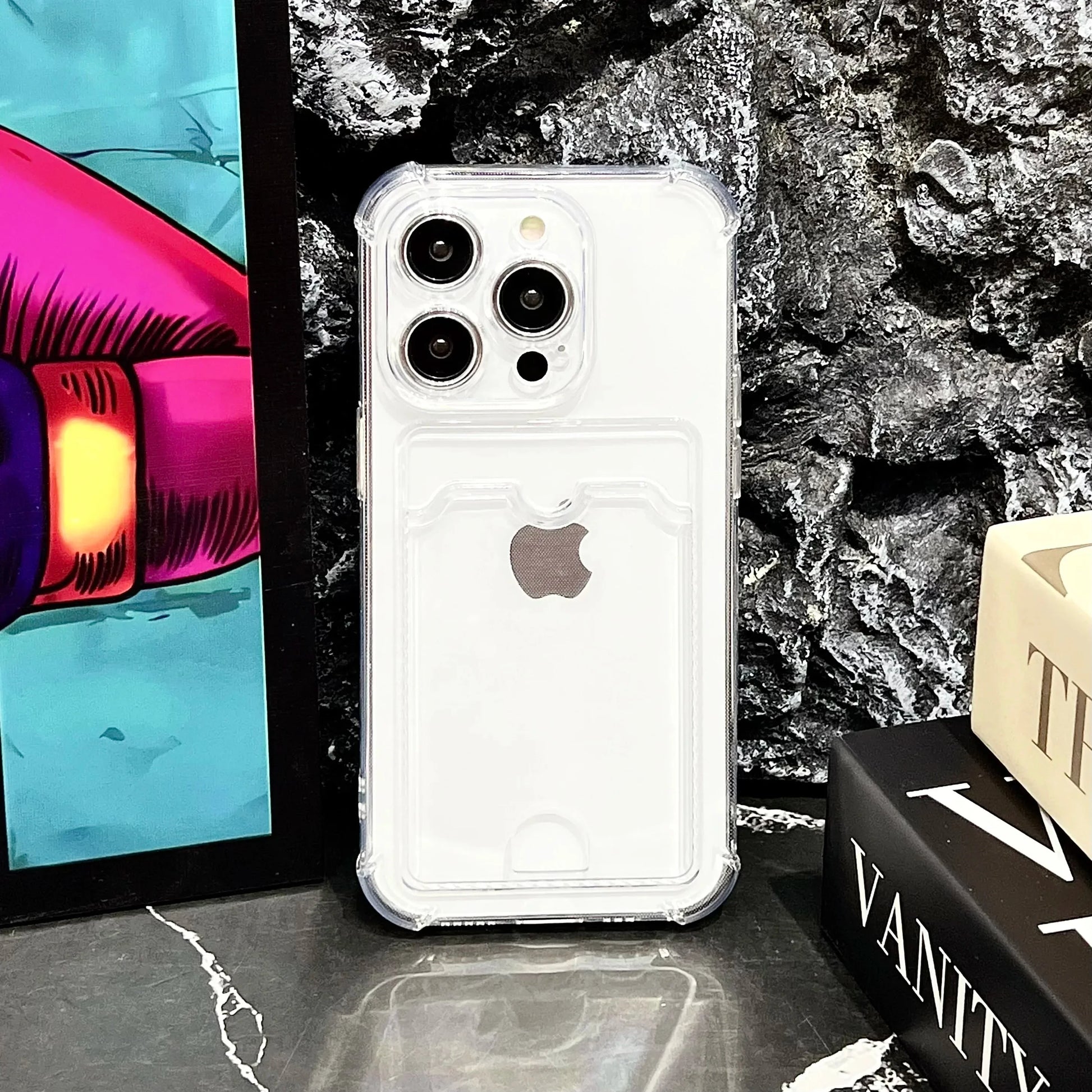 Transparent Card Holder Bag Case For iPhone 17 16 15 14 Plus GlowCart