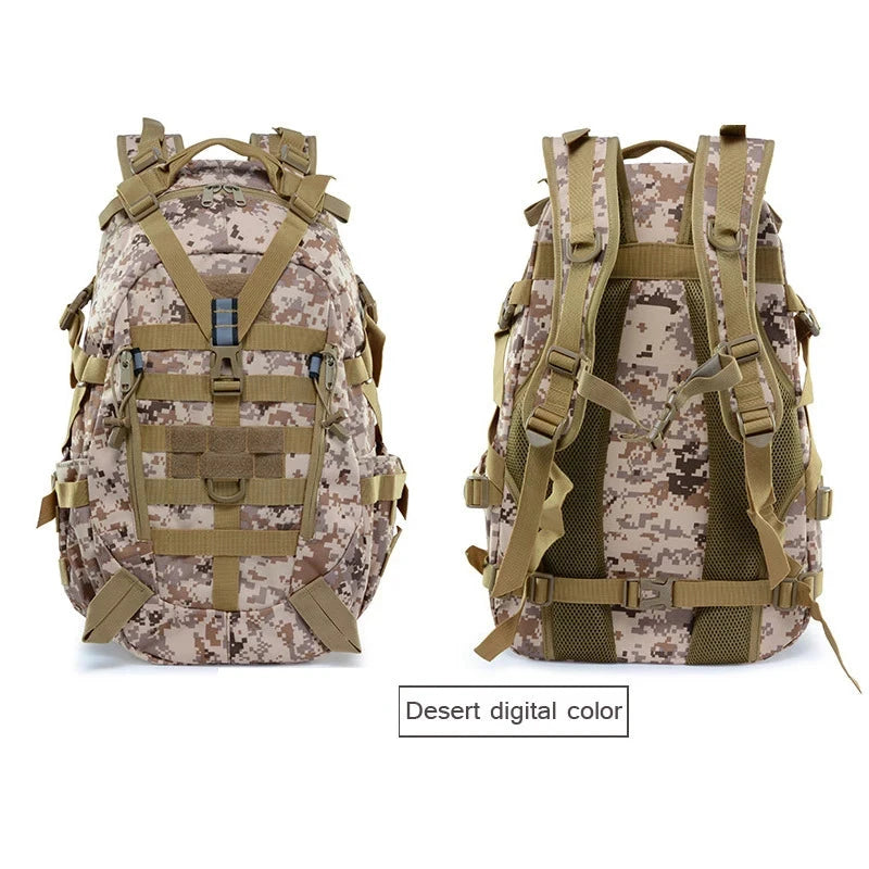 25L Camping Backpack Men's Bag Travel Bags Tactical Molle GlowCart